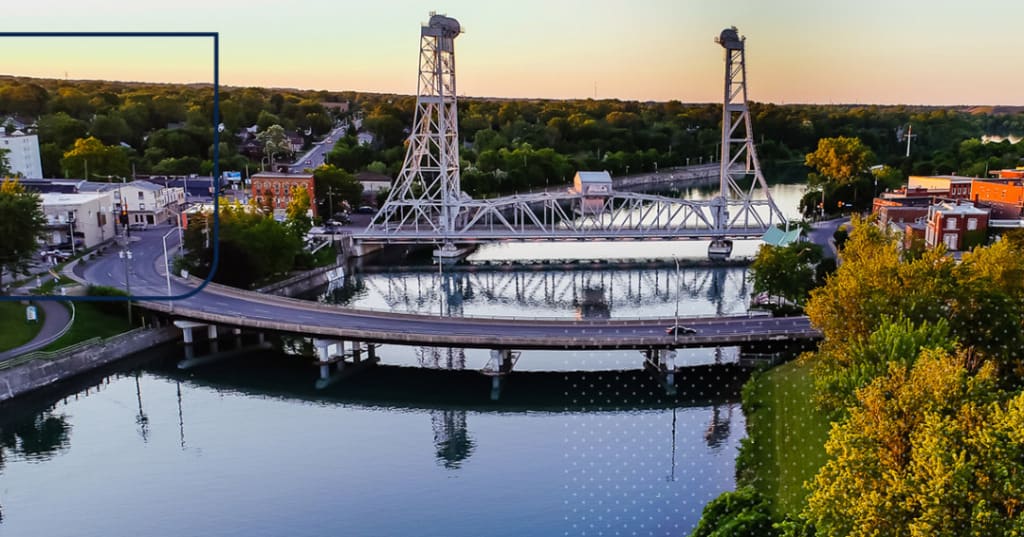 Welland Recreational Canal in Welland, Ontario